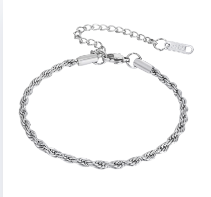 Bracelet Twisted Link 3mm