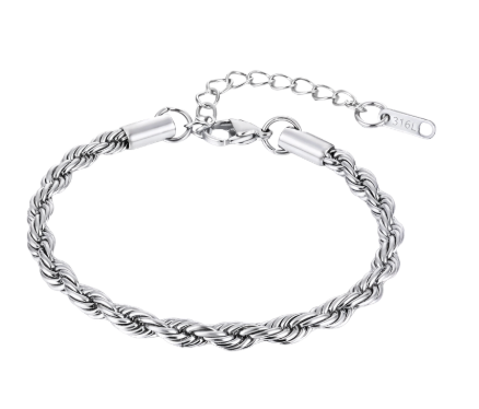 Bracelet Twisted Link 4mm